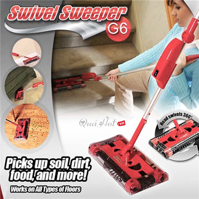 Chổi Quét Nhà Đa Năng Swivel Sweeper G6