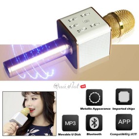 Mic Q7 kết Nối Bluetooth Hát Karaoke 3 in 1