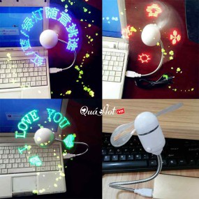 Quạt 2 Cánh Chữ Led USB