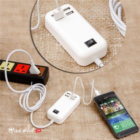 Sạc Đa Năng 4 cổng USB Có Công Tắc Và Cầu Chì Ngắt Điện