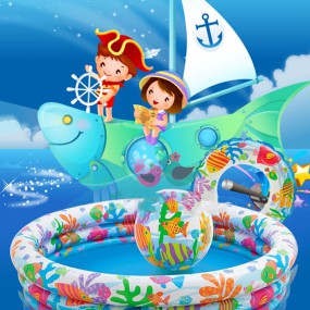 Bể Bơi Cho Trẻ Em INTEX 59469 Tròn 3 Tầng