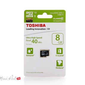 Thẻ Nhớ Micro SD 8GB Class 10 Box Chính Hãng Toshiba