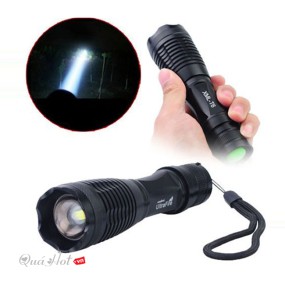 Đèn Pin Siêu Sáng Depius XML T6/E6 1000lm (Đen) (Kèm Pin Và Sạc)