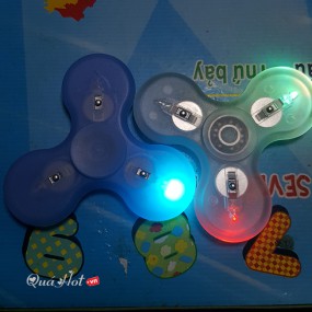 Đồ Chơi Giải Tỏa Căng Thẳng Spinner Fidget Led 7 Mầu Tắt Mở