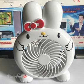 Quạt Pin Sạc Hello Kitty