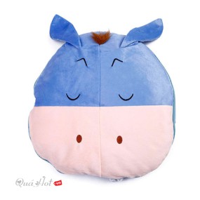 Bộ Chăn Gối 2 In 1 Bông Tuyết Mềm Mịn Cute Donkey
