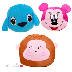 Bộ Chăn Gối 2 In 1 Mềm Mại Cute 3 Mẫu