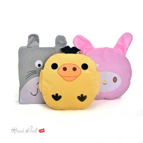 Bộ Chăn Gối 2 In 1 Mềm Mại Cute
