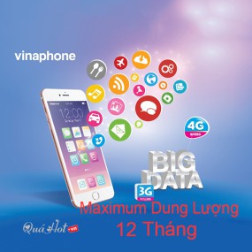 Sim 3G/4G Vina Maximum Dung Lượng Sử Dụng 12 Tháng Duy Trì