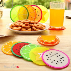 Combo 5 Lót Ly Hình Trái Cây Dễ Thương