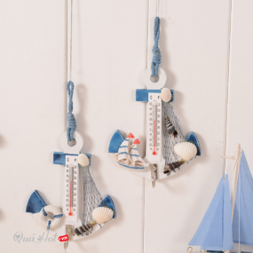 Nhiệt Kế Treo Tường Hình Mỏ Neo Tàu Biển Xinh Xắn