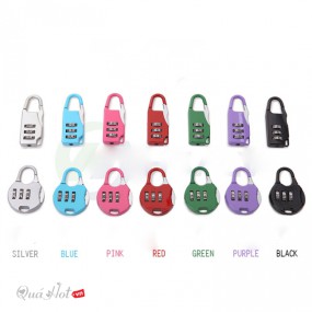 Combo 2 Ổ Khóa Số Vali Mini 3 Số Cao Cấp