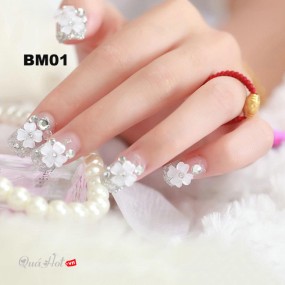 Bộ 24 Móng Tay Giả Họa Tiết BM01