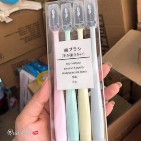 Set 4 Cây Bàn Chải Đánh Răng Muji Nhật