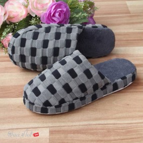 Dép Bông Caro Đi Trong Nhà