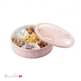 Hộp Mứt Hình Hoa Cúc 7 Ngăn