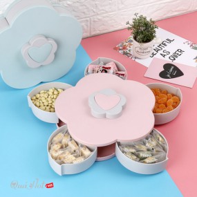Hộp Mứt Xoay Tròn Hình Trái Tim