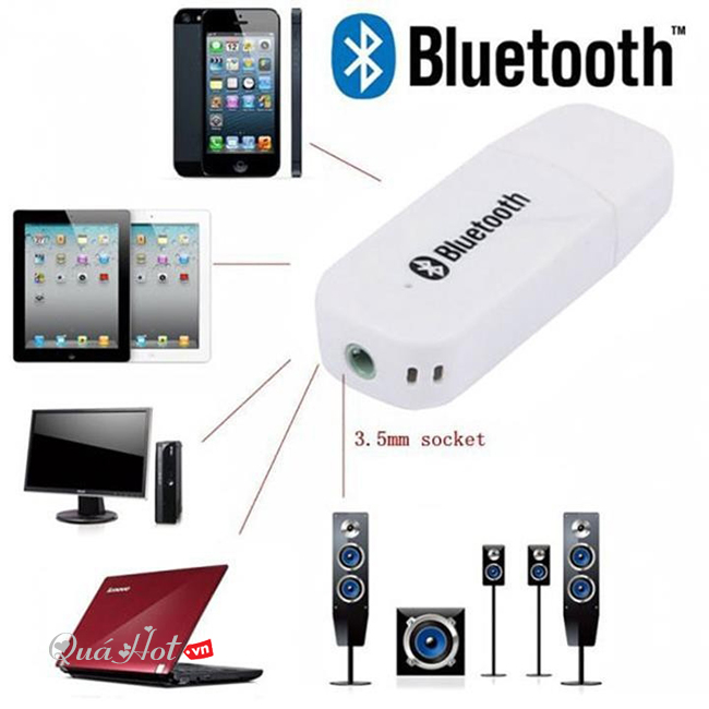 USB Bluetooth DMZmusic - MZ-301 - Trắng & Đen (Hàng Nhái)