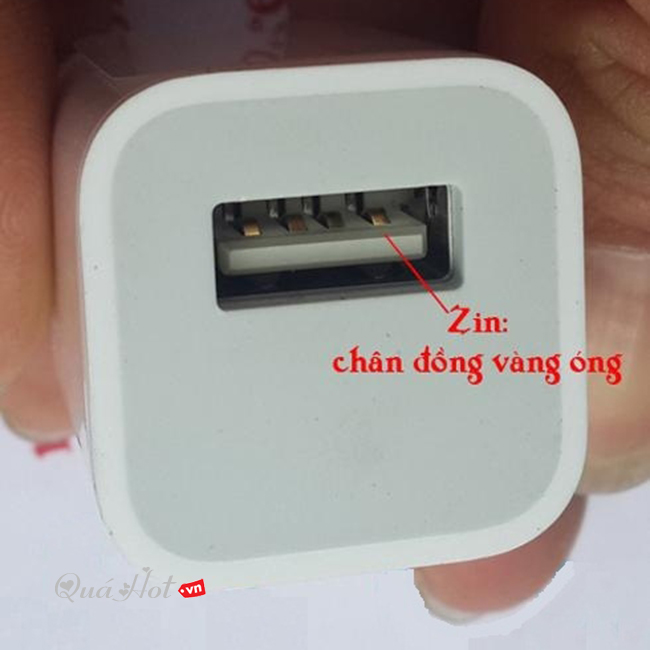 Cóc Sạc iPhone 4/4s/5/5s Zin 100% No Box Chân Không Hít