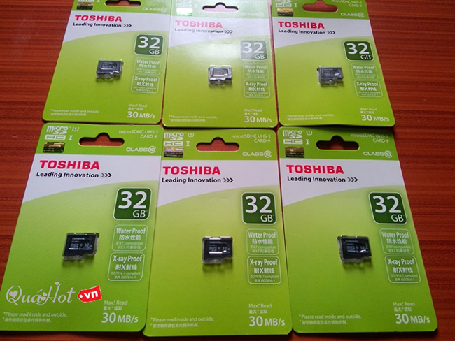 Thẻ Nhớ Micro SD 32G TOSHIBA CLASS 10 32GB 30MB/s BOX