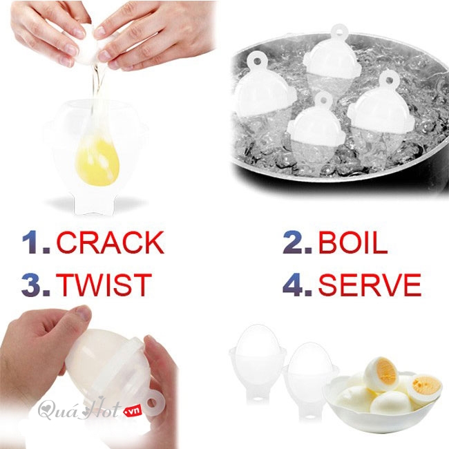 Bộ 7 Món Luộc Trứng Và Tách Lòng Trắng Trứng Tiện Dụng