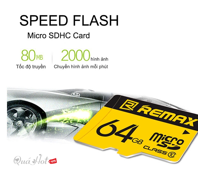 Thẻ Nhớ MicroSD Remax 64GB Class 10 Box