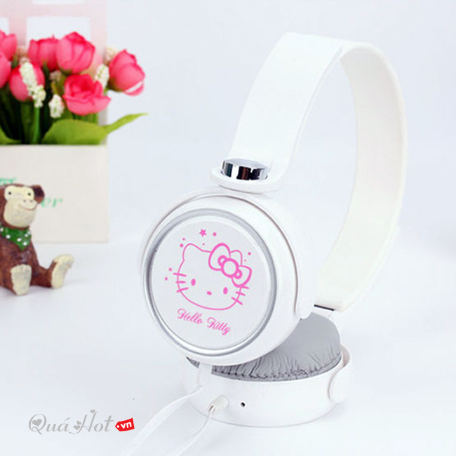 Tai Nghe Hello Kitty KT30 - Mầu Trắng