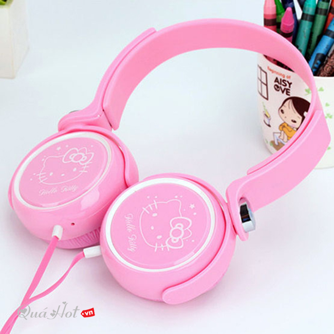 Tai Nghe Hello Kitty KT30 - Mầu Hồng