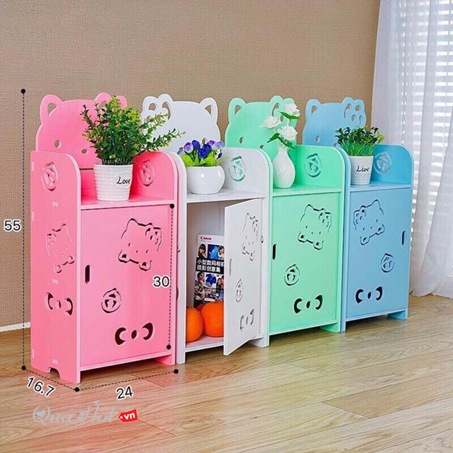 Tủ Gỗ Hello Kitty - Nhỏ 55x16.7x24