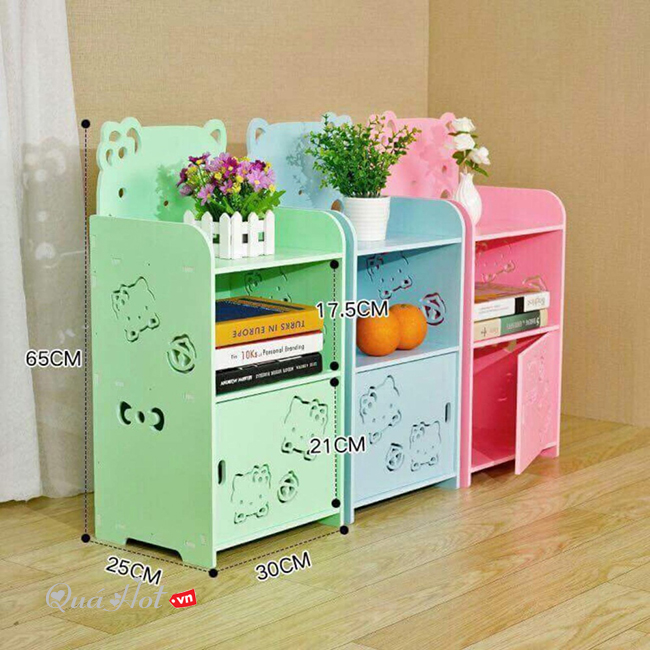 Tủ Gỗ Hello Kitty - Lớn 65x25x30