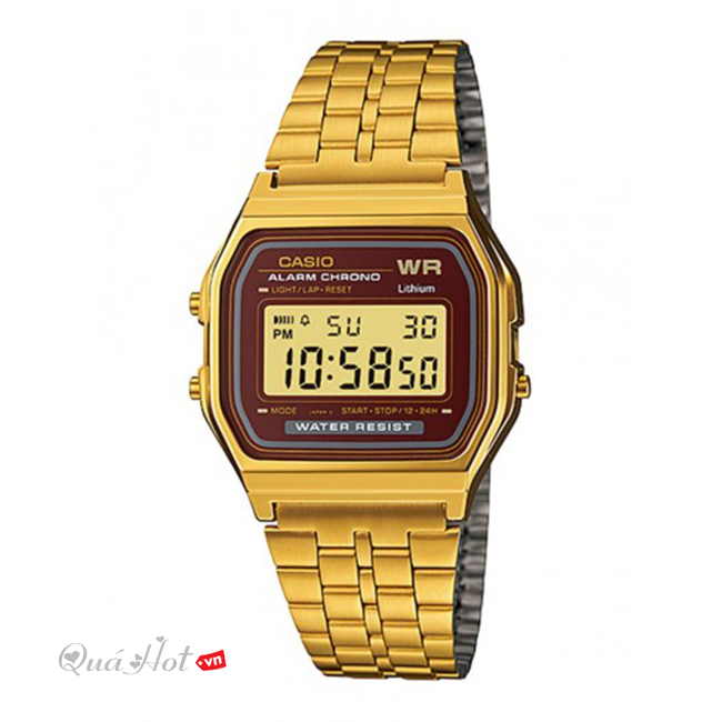 Đồng Hồ CASIO Dây Xi Vàng