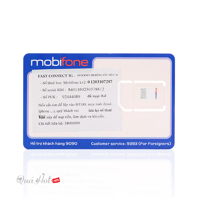 Sim 3G/4G Mobifone Maximum Dung Lượng Sử Dụng 12 Tháng