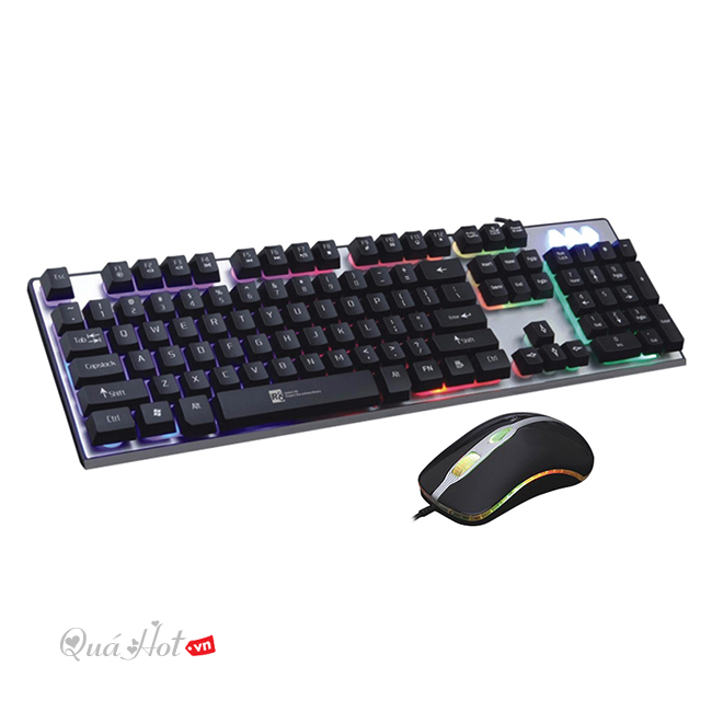 Combo Phím Giả Cơ Và Chuột Chuyên Game R8 1918 - Màu Đen