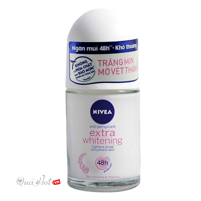 Lăn Khử Mùi Nivea Extra Trắng Mịn