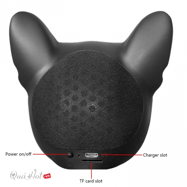 Loa Bluetooth Hình Chó Đeo Kính Speaker Ngoài Trời