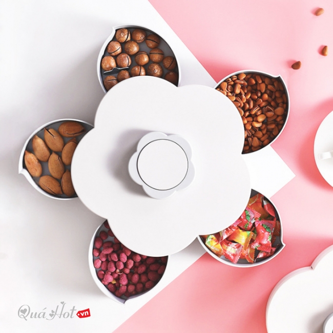 Hộp Mứt Hoa Trắng