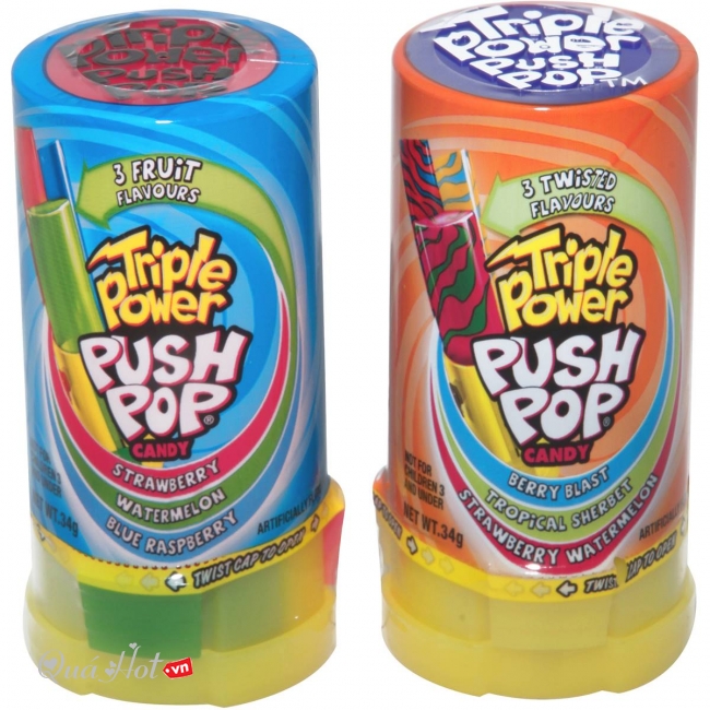Kẹo Son Triple Power Push Pop 34g USA