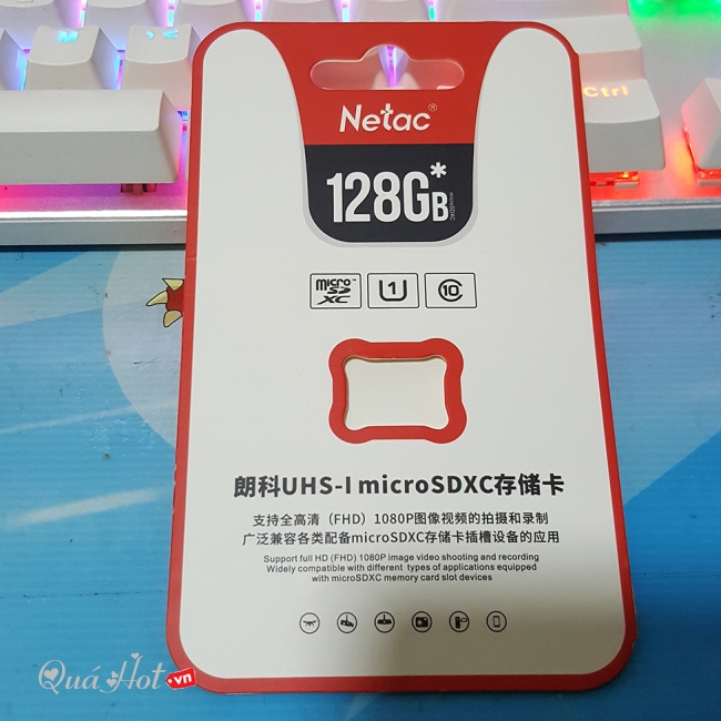 Thẻ Nhớ MicroSD NETAC 128GB Class 10 Cho Điện Thoại