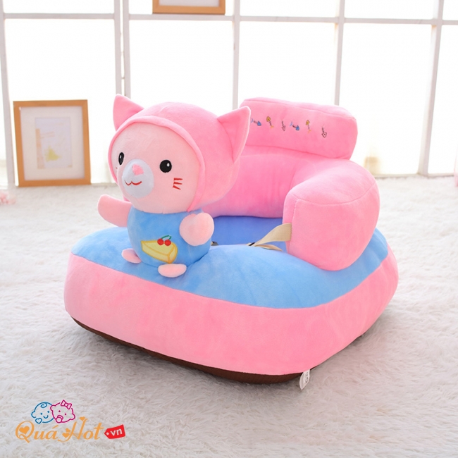 Ghế Sofa Tập Ngồi Thú Bông - Mèo Kitty