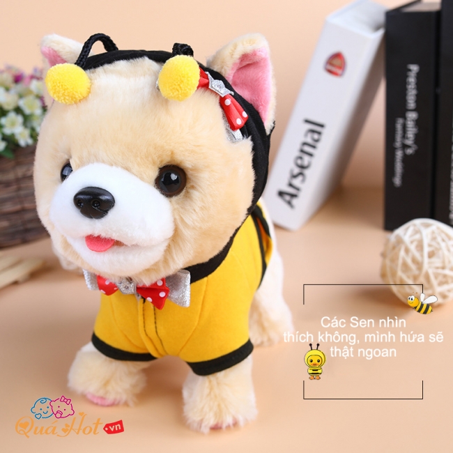 Mẫu Tai Ngắn Nâu - Áo Chú Ong Chăm Chỉ