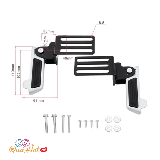 Gác Chân Trước Xe Máy & Xe Điện F8